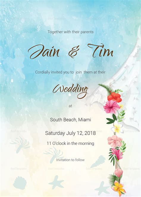 green island invitation card|Free custom printable beach wedding invitation templates .